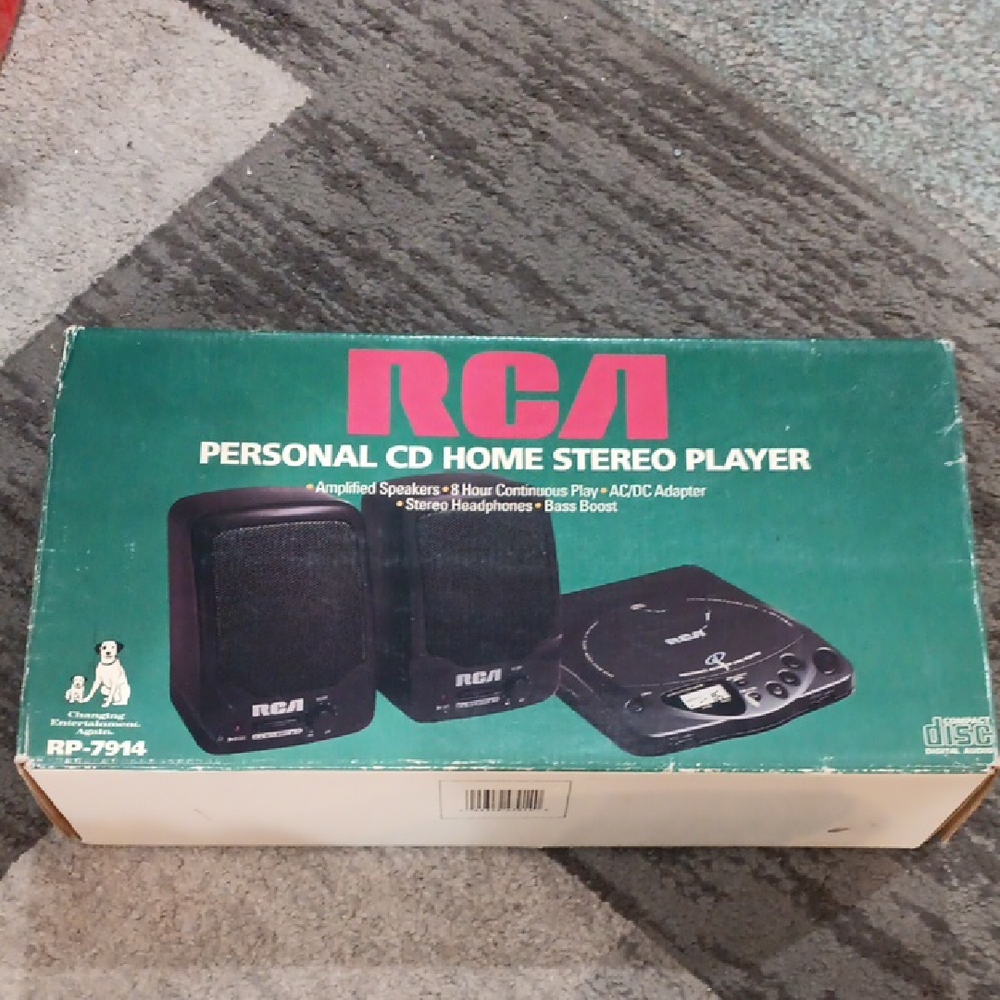 RCA Black Personal CD Home Stereo Player